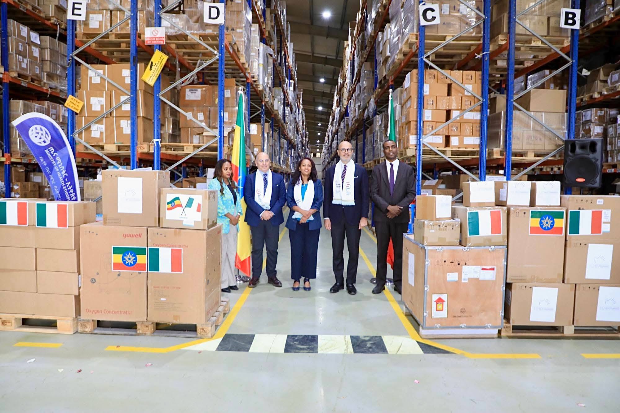 260 ሺ ዶላር ዋጋ ያላቸው   የሕክምና መሣሪያዎች የጣሊያን መንግስት ለጤና ሚኒስቴር ድጋፍ አደረገ ፨፨፨፨፨፨፨፨፨፨፨፨፨፨